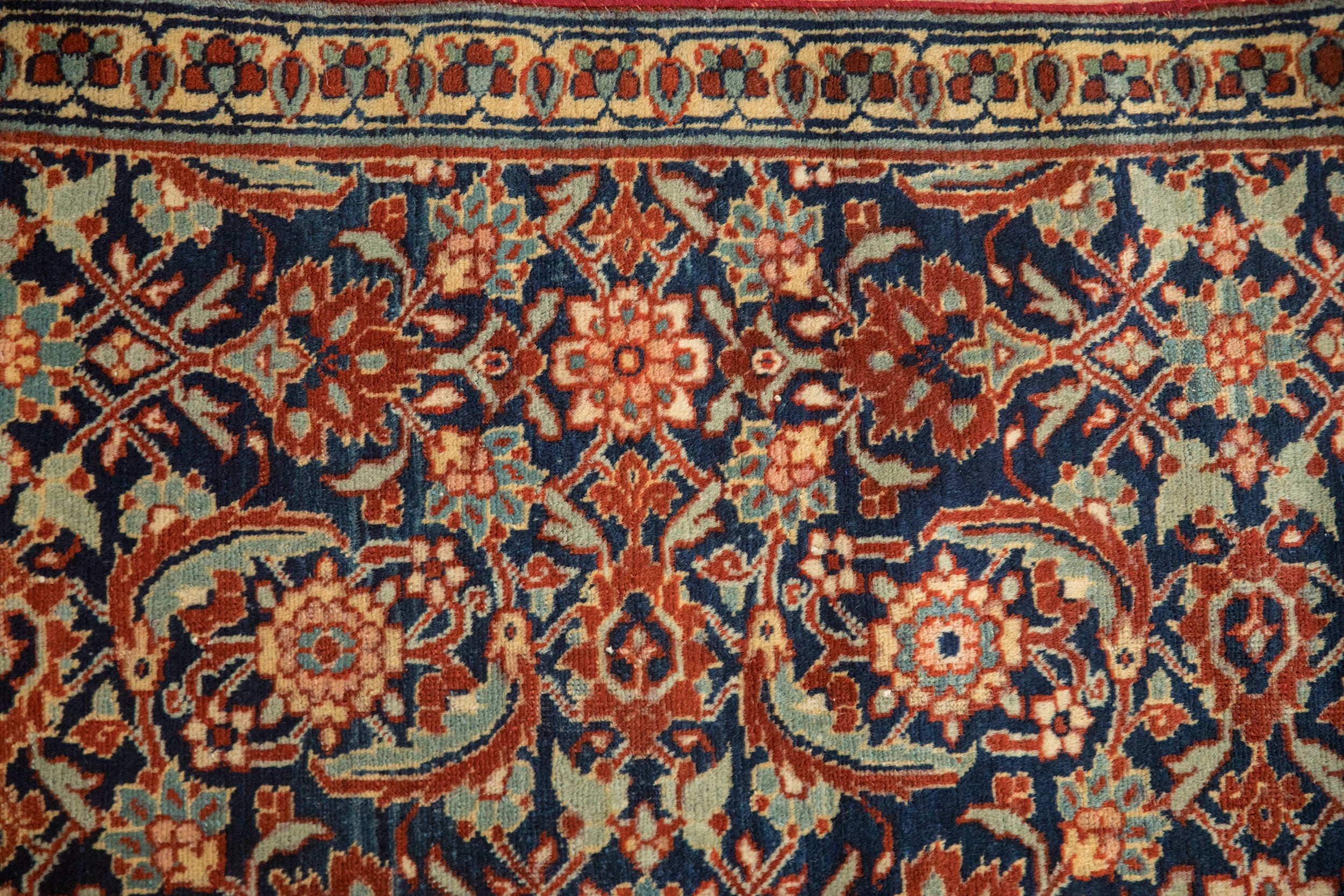 2.5x4 Vintage Tabriz Sennehbaft Rug by Old New House® - product image 3 for Resin Society