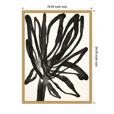 Sylvie Dark Floral Framed Canvas by Alicia Bock