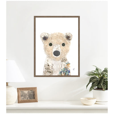 Polar Bear by Madeline Jeppesen Framed Canvas Wall Art Print