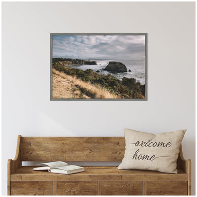 Sylvie Rugged Coastal Landscape Framed Canvas by Patricia Hasz