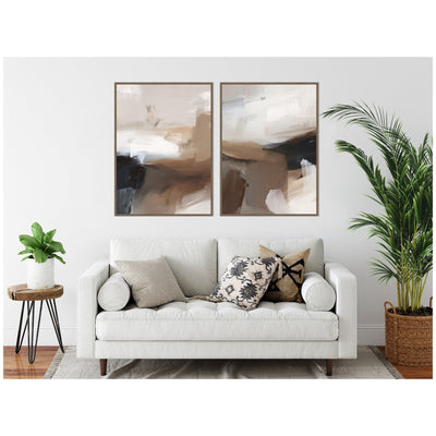 Layered Ground No.
1 & No.
2 2 Piece Framed Canvas Wall Art Set by Amy Lighthall
