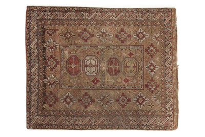 4x4.5 Antique Caucasian Square Rug by Old New House® - main product image for Resin Society