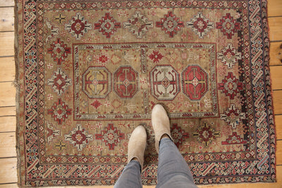 4x4.5 Antique Caucasian Square Rug by Old New House® - product image 2 for Resin Society