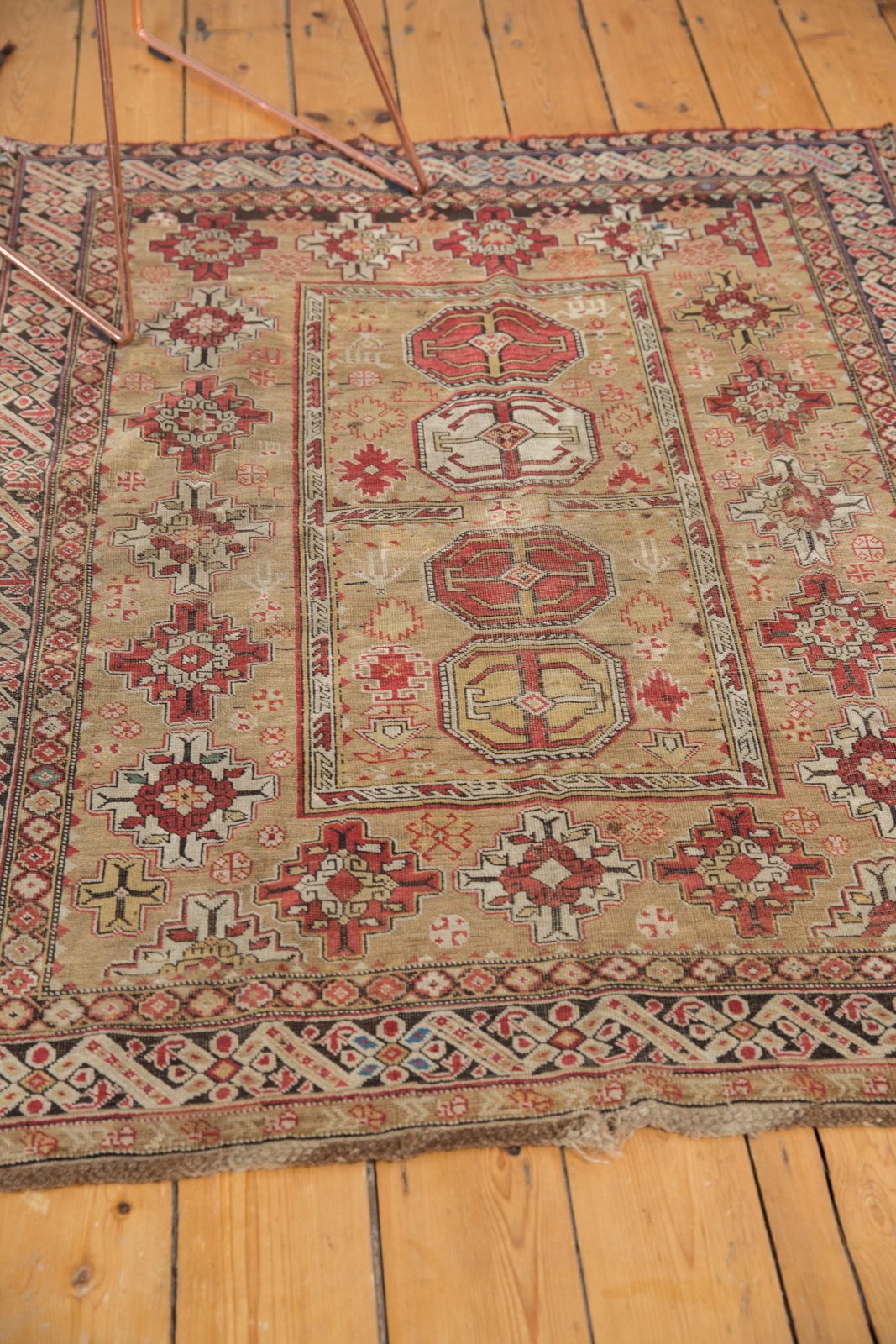 4x4.5 Antique Caucasian Square Rug by Old New House® - product image 5 for Resin Society