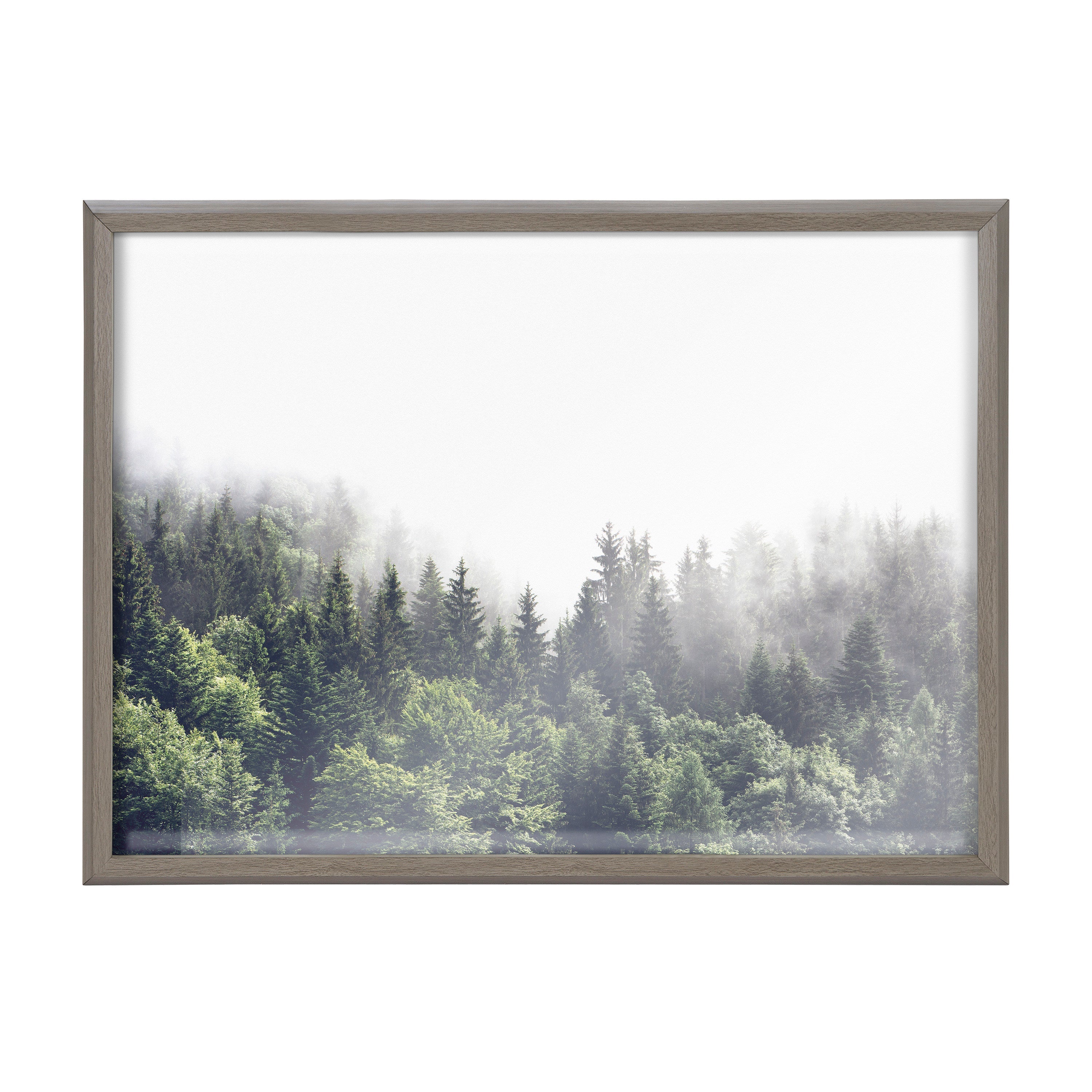 Blake Lush Green Forest on a Foggy Day Framed Printed Glass by The by kateandlaurel - product image 18 for Resin Society