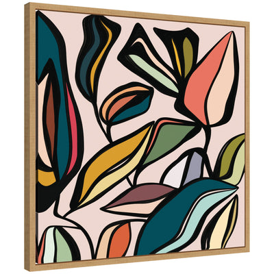 Fanciful Ficus SQ Expansion by Alicia Bock Framed Canvas Wall Art Print