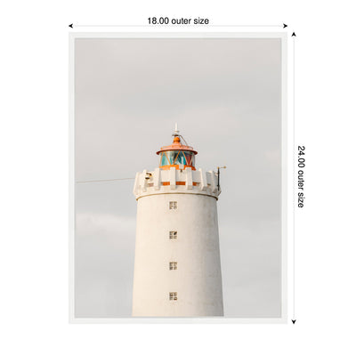 Sylvie Grotta Lighthouse Iceland Framed Canvas by Crystal Lynn Collins