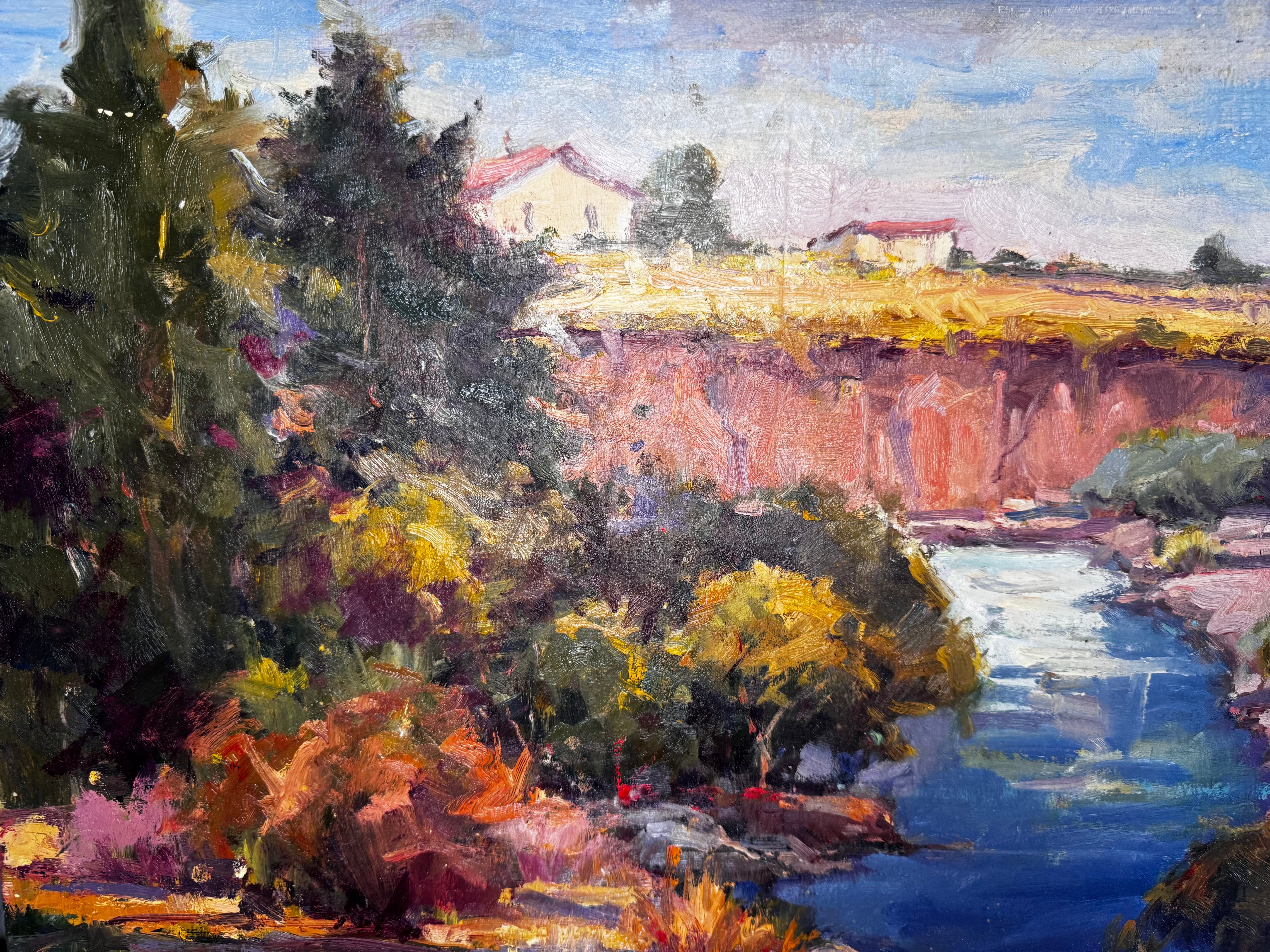 Fifty Two artwork by John Beard Collection showing a coastal-inspired plein air painting on gallery wrap canvas