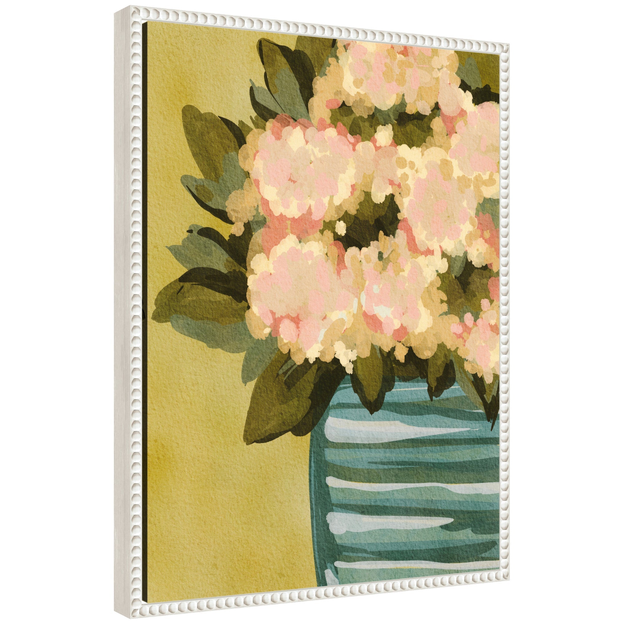 Sylvie Blush Blossoms Framed Canvas