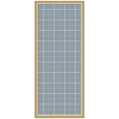 Framed Fabric Pinboard Light Blue Plaid Wall Organization