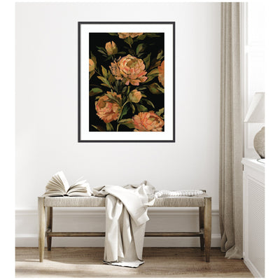 Framed Art Moody Floral 3 by Annie Quigley