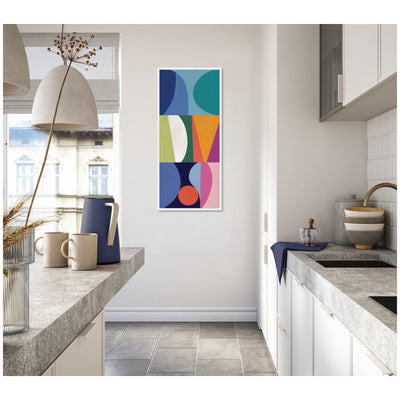 Abstract 02 Panel 2 by Rachel Lee Framed Canvas Wall Art Print