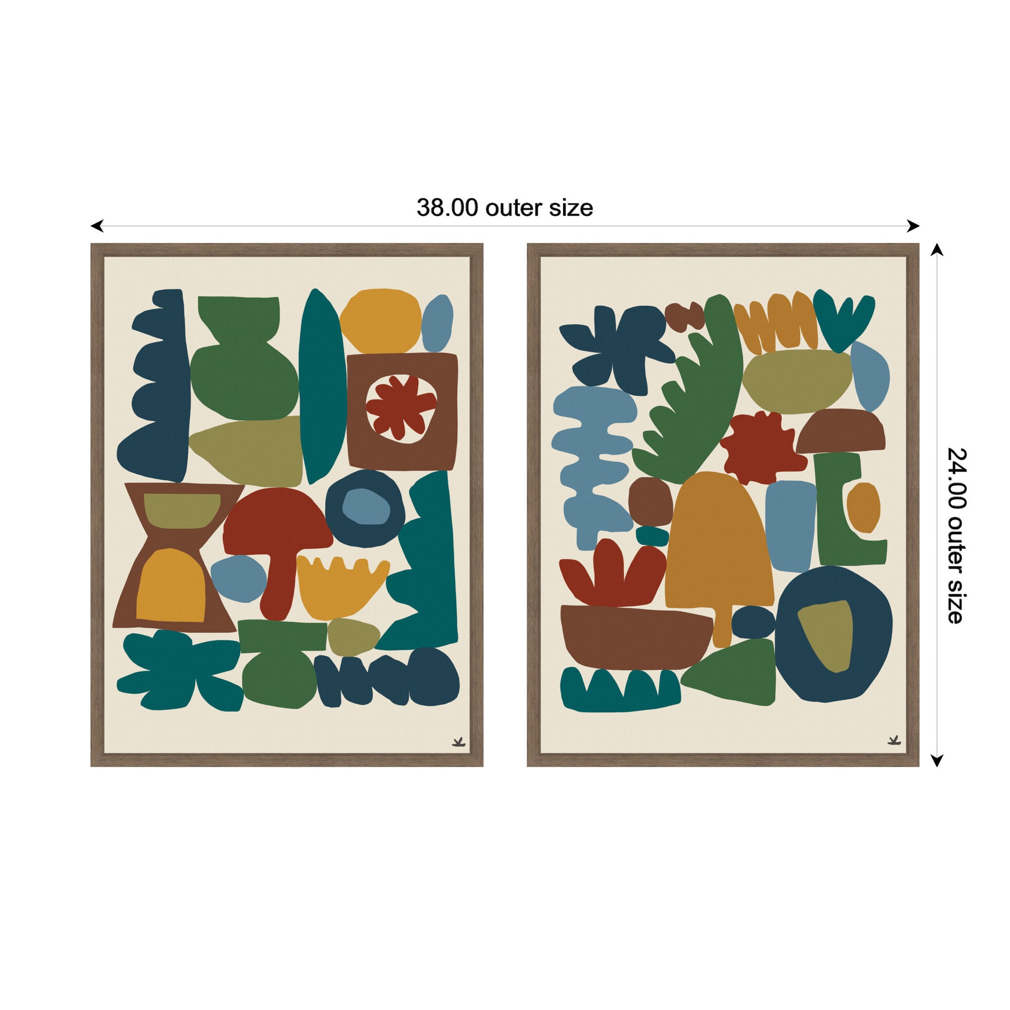 Garden Song 2 Piece Framed Canvas Wall Art Set by Kelly Knaga