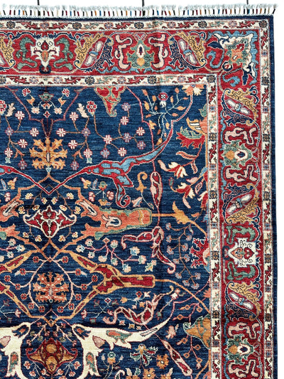 Hand-Knotted Afghani Bidjar Ghazni Wool Rug – 6'7" x 9'10" – Elegant by Rugistan - product image 5 for Resin Society