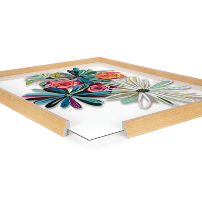 Blake Flowers on Glass 2 Whole Flowers Framed Printed Art