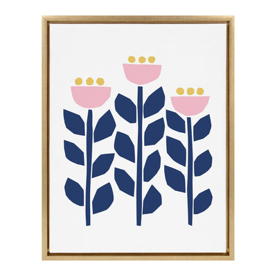 Sylvie Nordic Flowers Framed Canvas by kateandlaurel - product image 14 for Resin Society