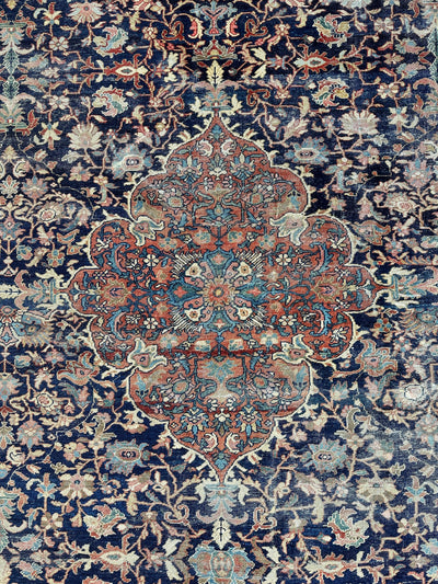Antique Persian Mahal Rug 8’3”x12’ - Circa 1900 Treasure by Rugistan - product image 4 for Resin Society
