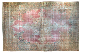 12x18.5 Antique Distressed Kermanshah Carpet by Old New House® - main product image for Resin Society