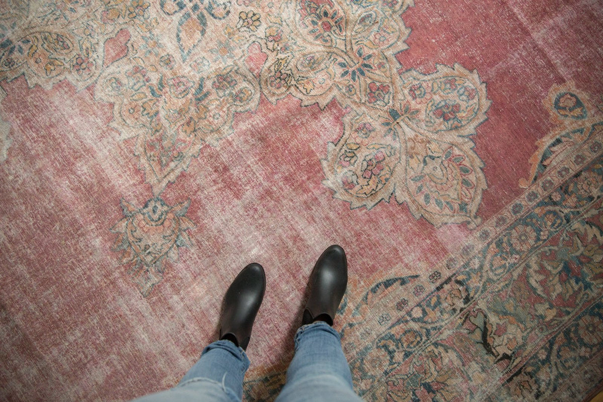 12x18.5 Antique Distressed Kermanshah Carpet by Old New House® - product image 2 for Resin Society