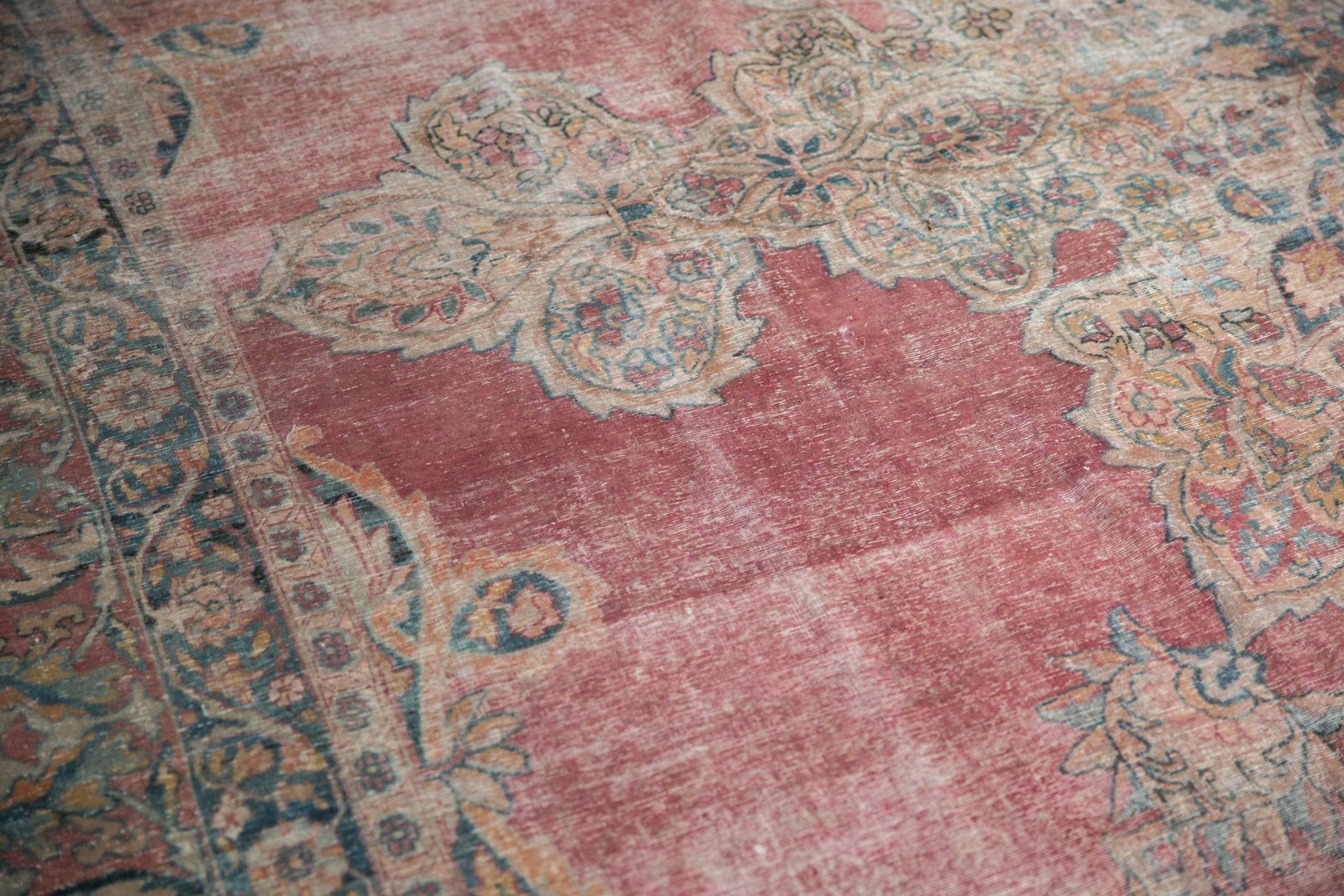 12x18.5 Antique Distressed Kermanshah Carpet by Old New House® - product image 4 for Resin Society