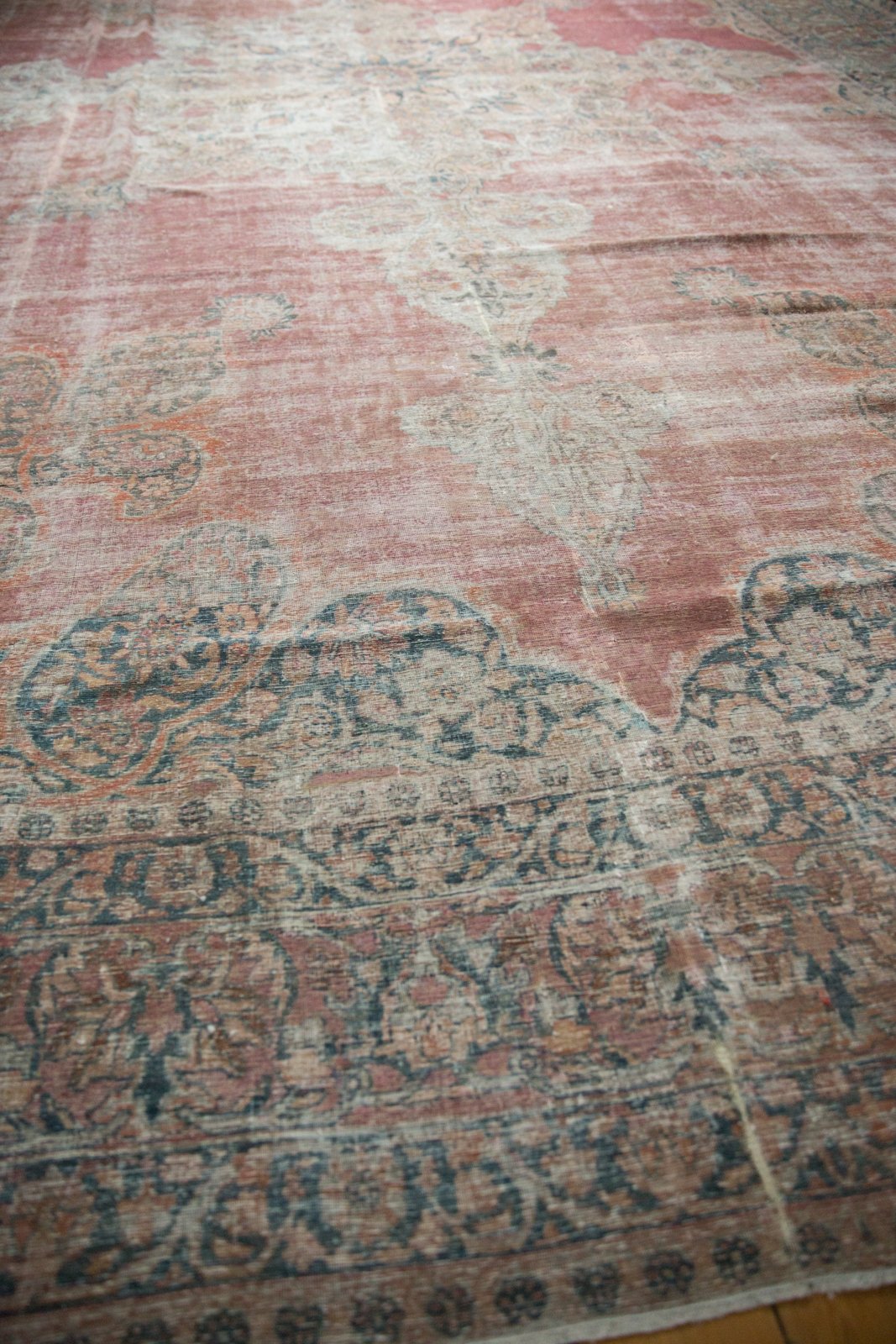 12x18.5 Antique Distressed Kermanshah Carpet by Old New House® - product image 8 for Resin Society