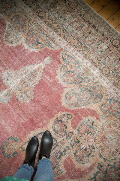 12x18.5 Antique Distressed Kermanshah Carpet by Old New House® - product image 17 for Resin Society