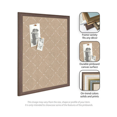 Pinboard Beige Lattice Pattern