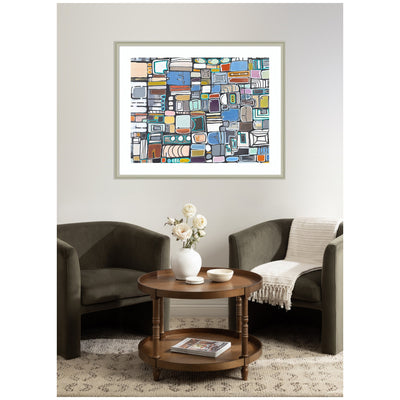 Framed Art Newsprint Horizontal by Leah Nadeau