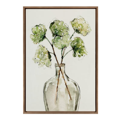 Sylvie Greenery Vase Framed Canvas by kateandlaurel - product image 19 for Resin Society