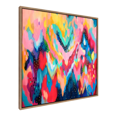 Sylvie EV Brushstroke 100 Framed Canvas by kateandlaurel - product image 14 for Resin Society