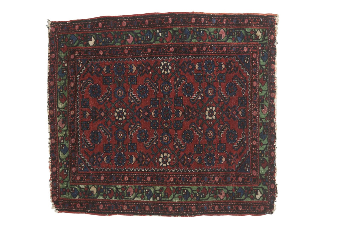 2x2.5 Antique Fine Hamadan Square Rug Mat by Old New House® - main product image for Resin Society