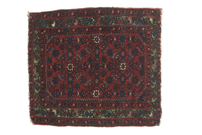 2x2.5 Antique Fine Hamadan Square Rug Mat by Old New House® - main product image for Resin Society