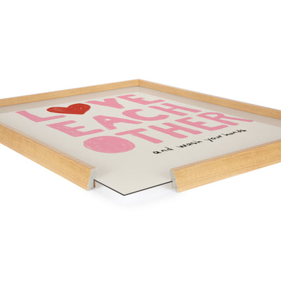 Blake Love Each Other Framed Printed Glass by Kelly Knaga by kateandlaurel - product image 3 for Resin Society