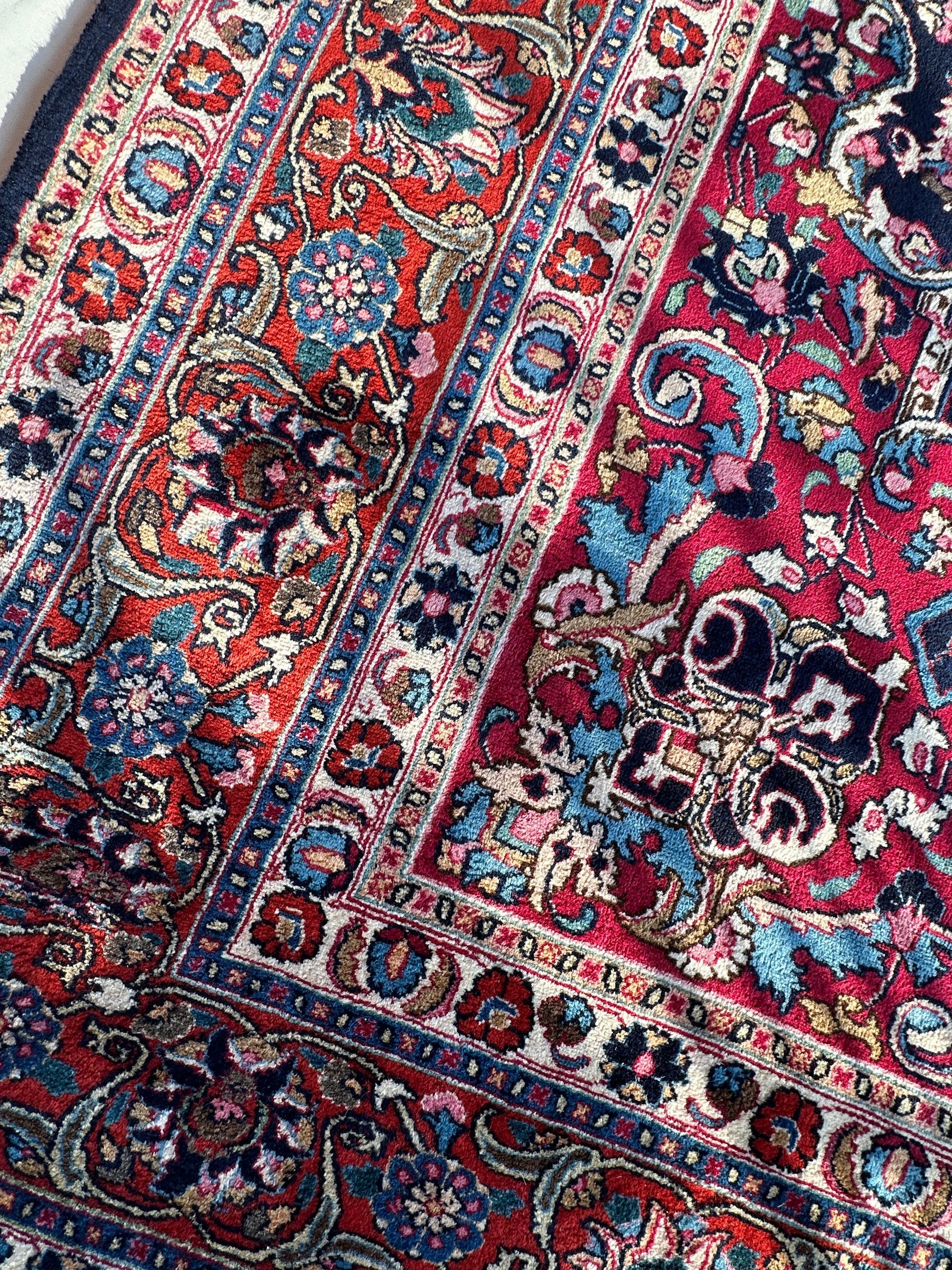 Persian Mashhad Hand Knotted Wool Area Rug 9’9” x 13’3” by Rugistan - product image 2 for Resin Society