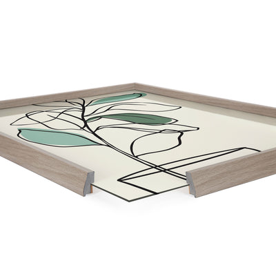 Blake Tranquil Fiddle Leaf Framed Printed Glass by Elizabeth Silver by kateandlaurel - product image 3 for Resin Society