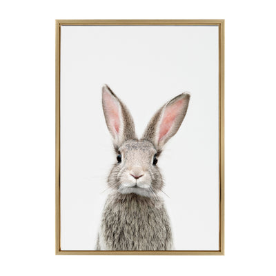 Sylvie Young Rabbit Framed Canvas by Amy Peterson Art Studio