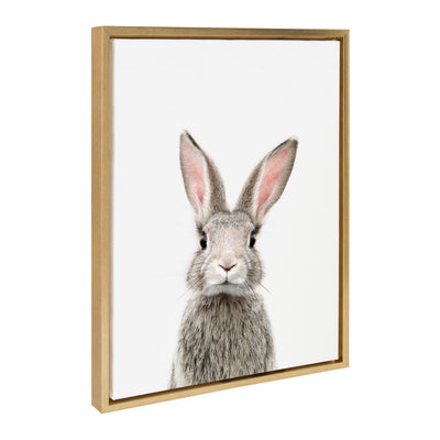 Sylvie Young Rabbit Framed Canvas by Amy Peterson Art Studio