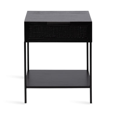 Ori Wood and Cane Side Table