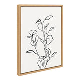 Sylvie Botanical Sketch Print No 2 Framed Canvas