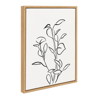 Sylvie Botanical Sketch Print No 2 Framed Canvas