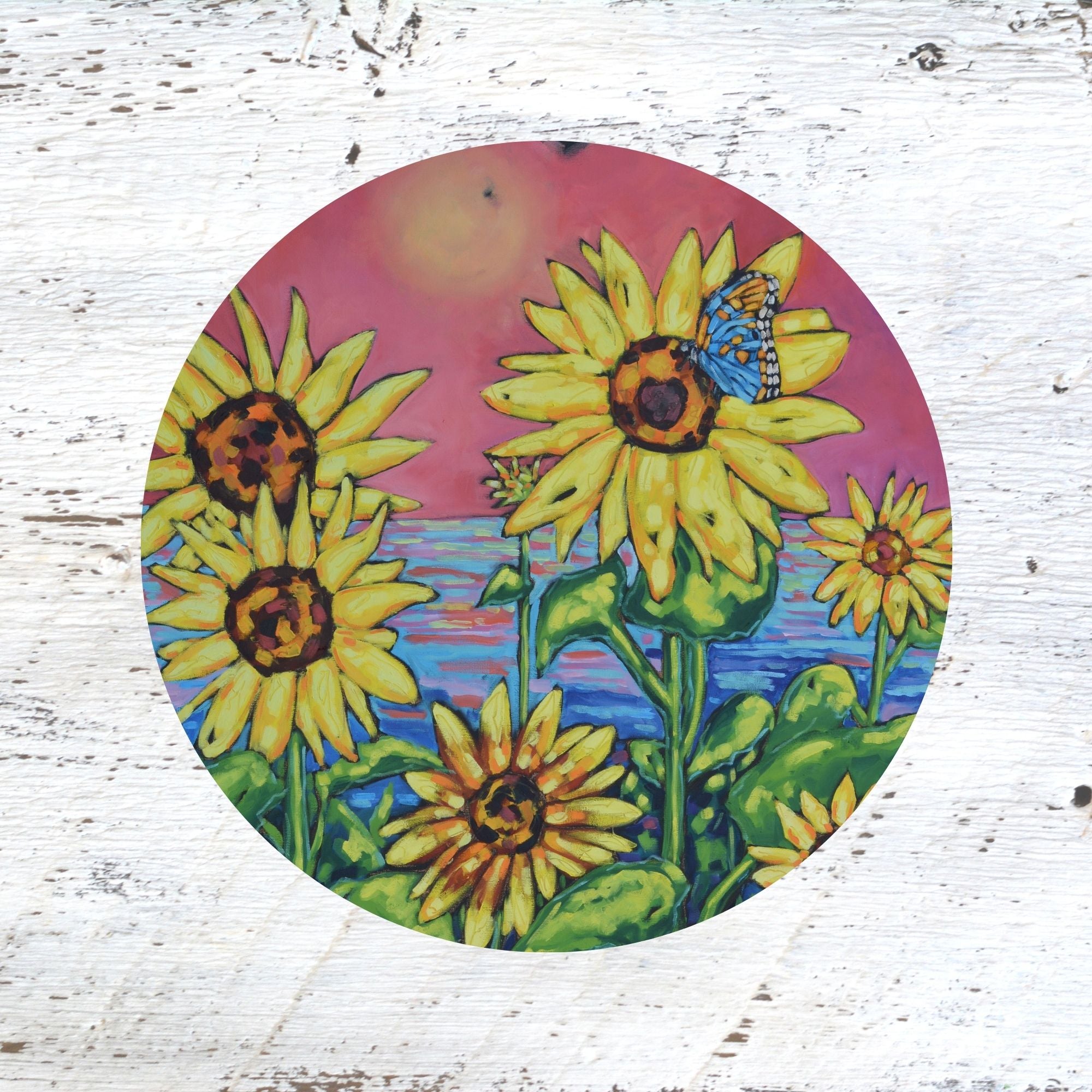 Rubber Grip Jar Opener - Love Can Rebuild This World. Sunflowers. Hope. by Dreese Fine Art - Resin Society