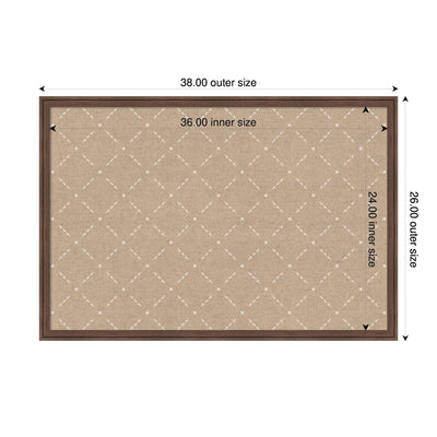 Pinboard Beige Lattice Pattern