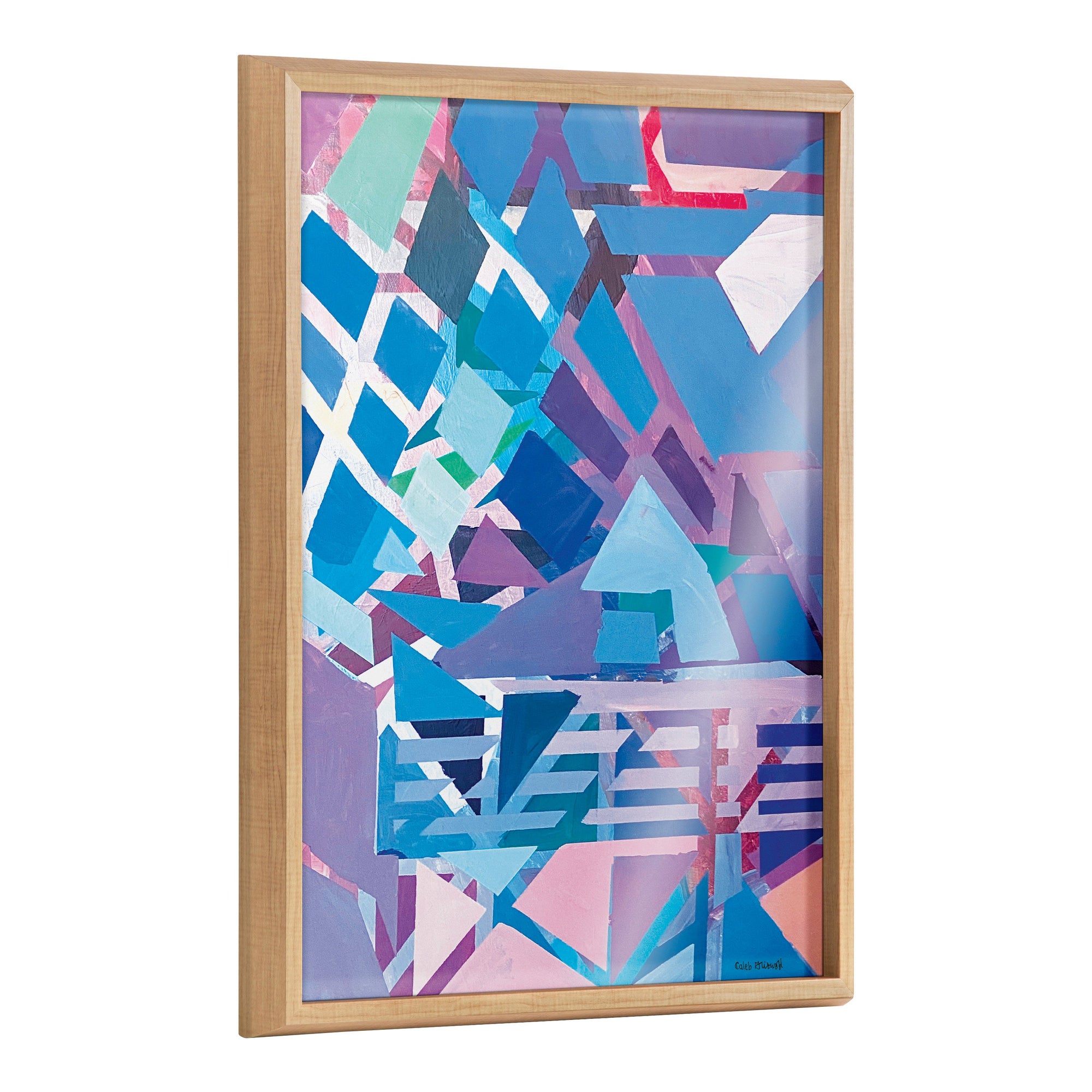 Blake Singing the Blues Framed Printed Glass by Caleb Griswold by kateandlaurel - main product image for Resin Society