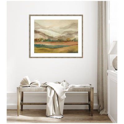 Framed Art Mountainscape Horizontal by Annie Quigley