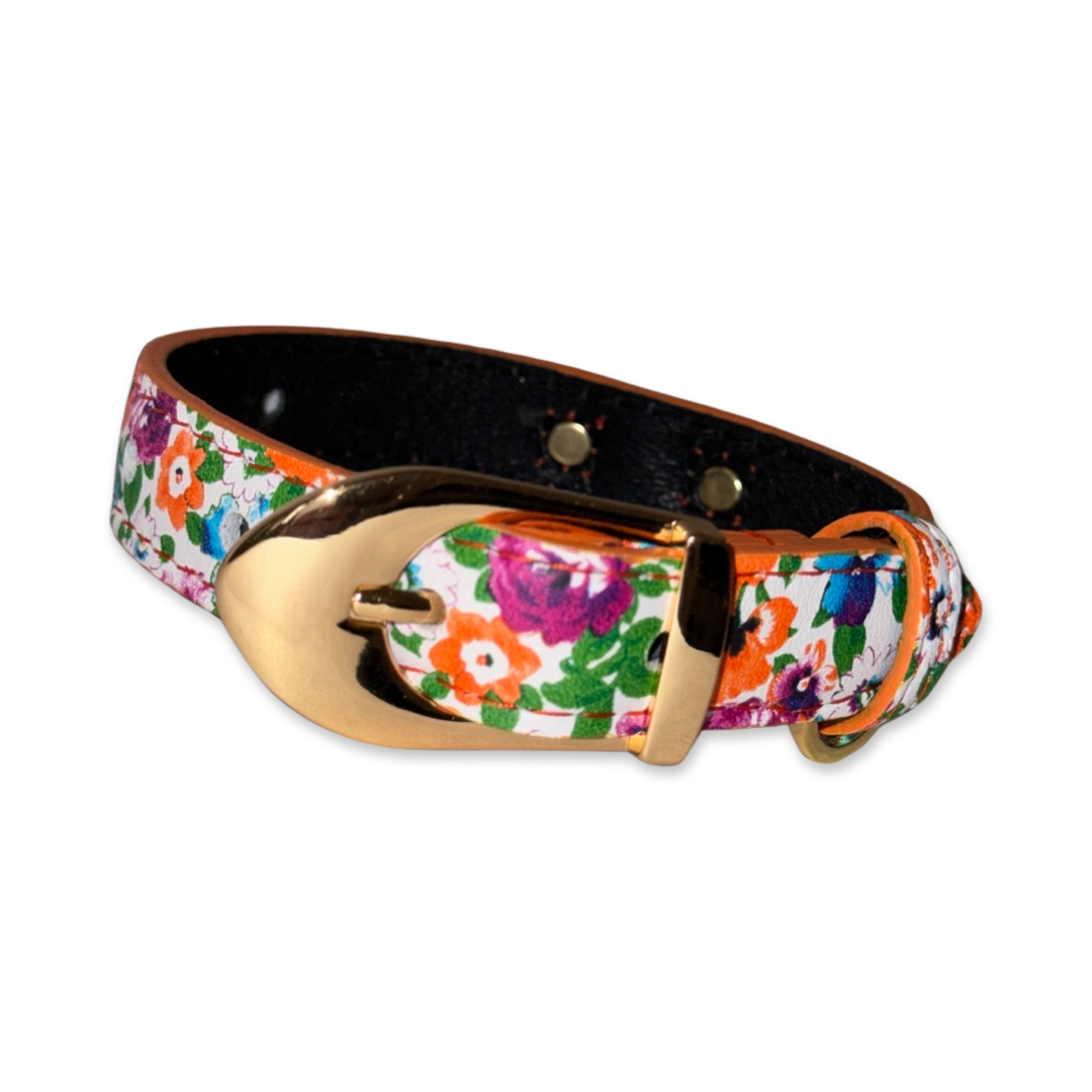 Poppy & Pansy Italian Leather XS Collar