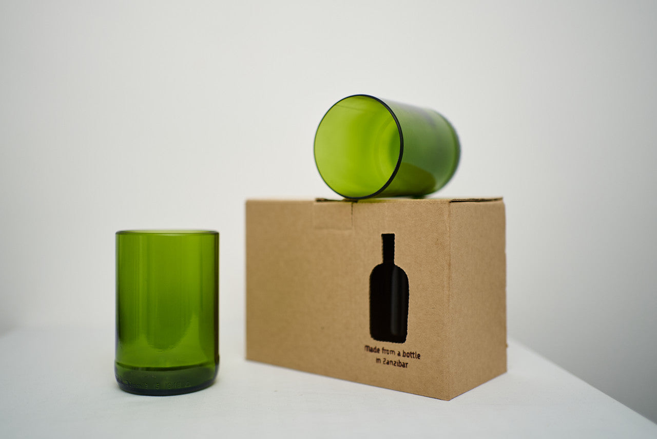 Dafu Drinking Glass - Tall (set of 2) by Mbare Ltd - product image 4 for Resin Society