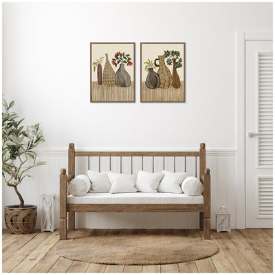 Rustic Still Life 2 Piece Framed Canvas Wall Art Set by Nikita Jariwala