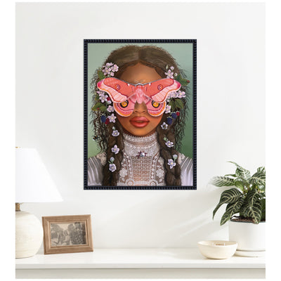 In The Garden With Antheia by Charlotte Brindley Framed Canvas Wall Art Print