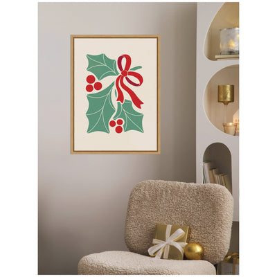 Sylvie Framed Canvas Christmas Icons Prima Set Nouveau Holly by Dominique Vari