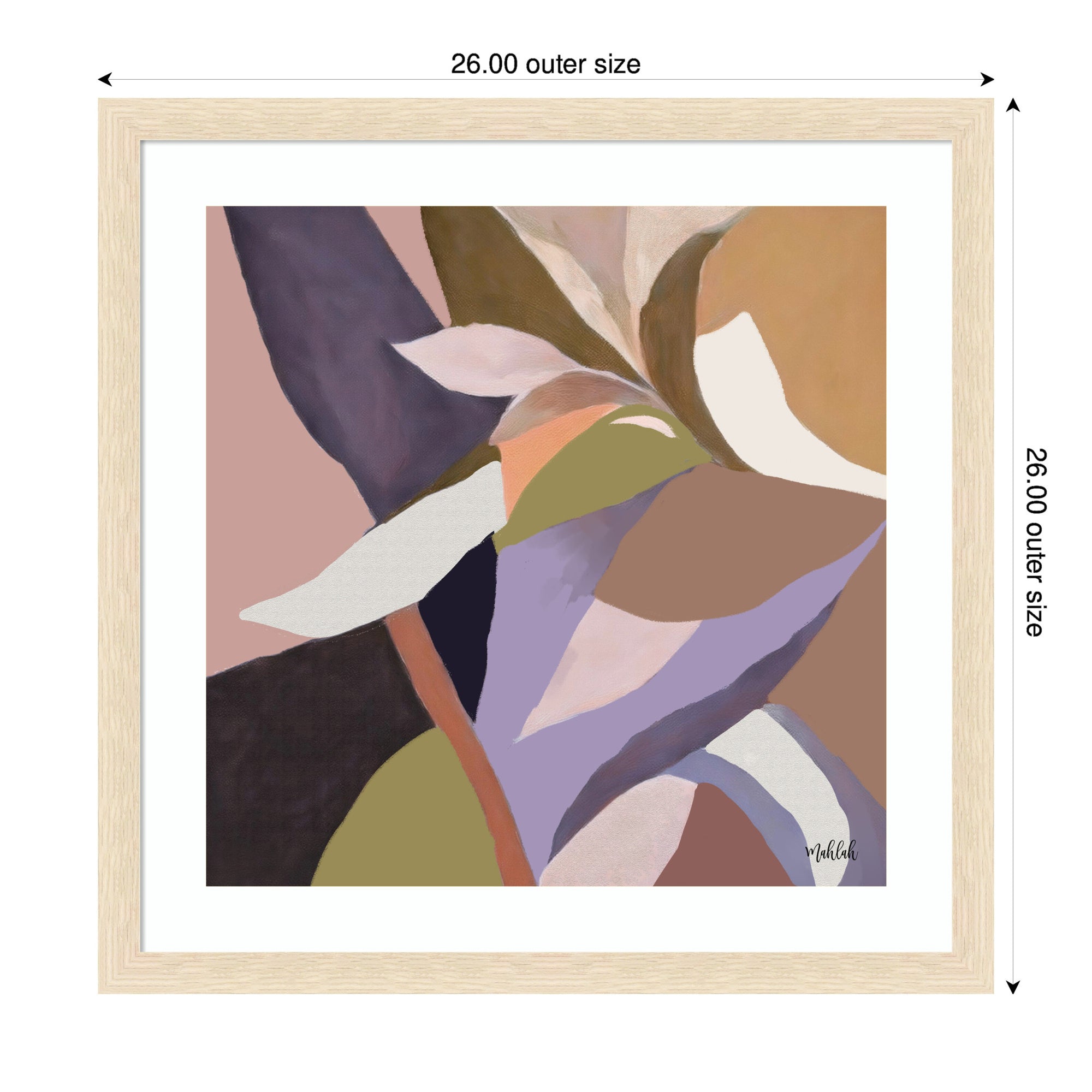 Framed Art Azure stems by Inkheart Designs